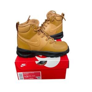 Nike Manola '17 LTR Preschool Size 10.5 Wheat Brown/Black HF0751-700- NEW W/ BOX